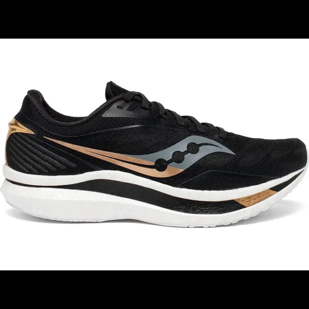 Saucony Black and Gold Athletic Shoes